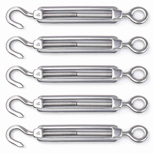 Muzata 10Pack 3 3inch M6 Black Screw Eye Hooks Stainless Steel Heavy Duty for Wood Securing Cables Wire Terminal Ringlet Stand at MechanicSurplus.com MZZ0130B