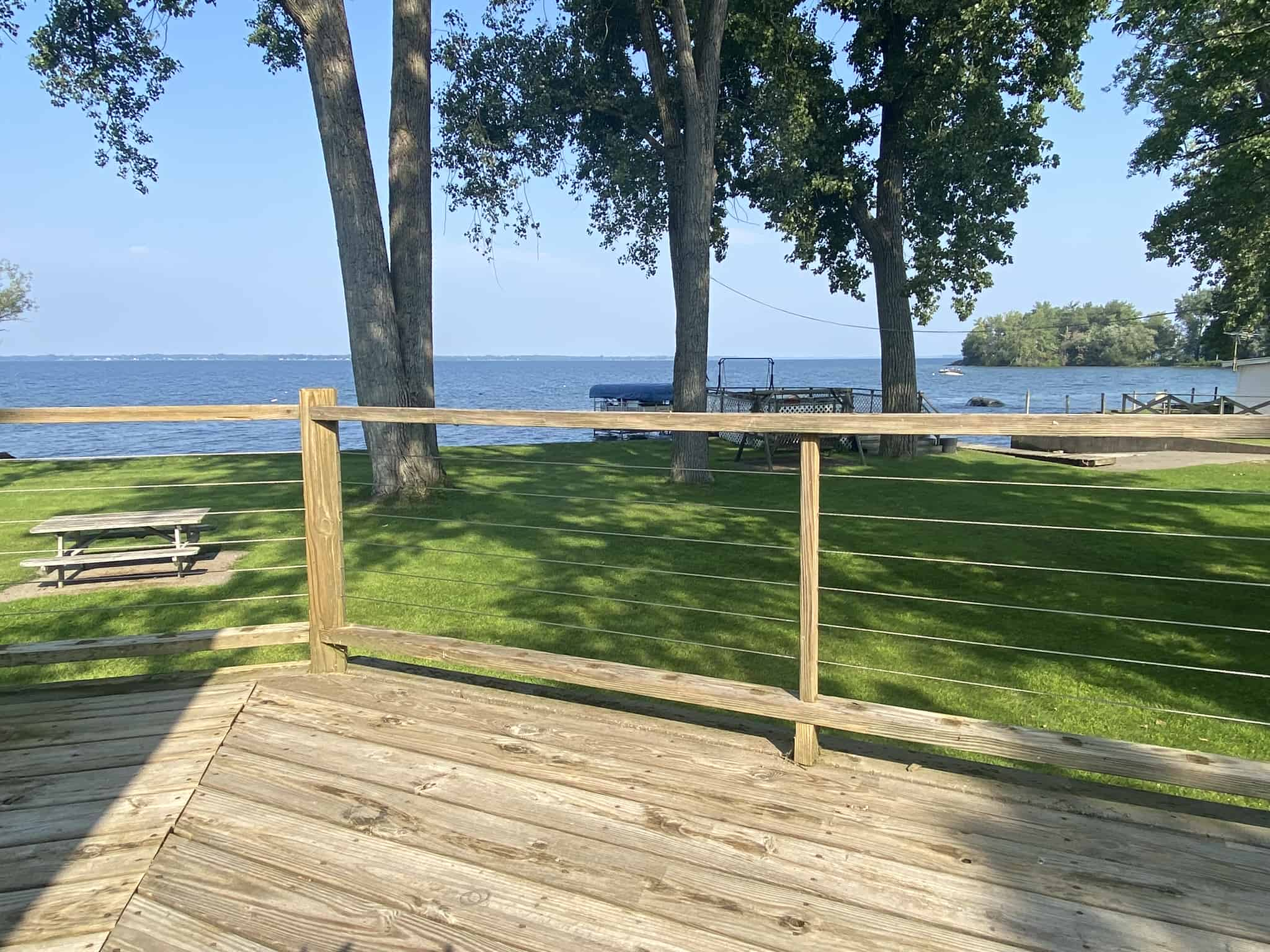 wooden deck railing