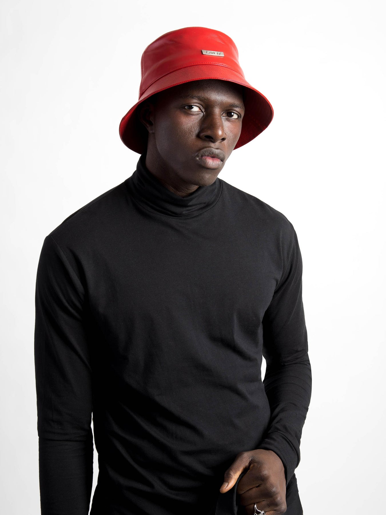 Classic Leather Bucket Hat | Black – Law 17