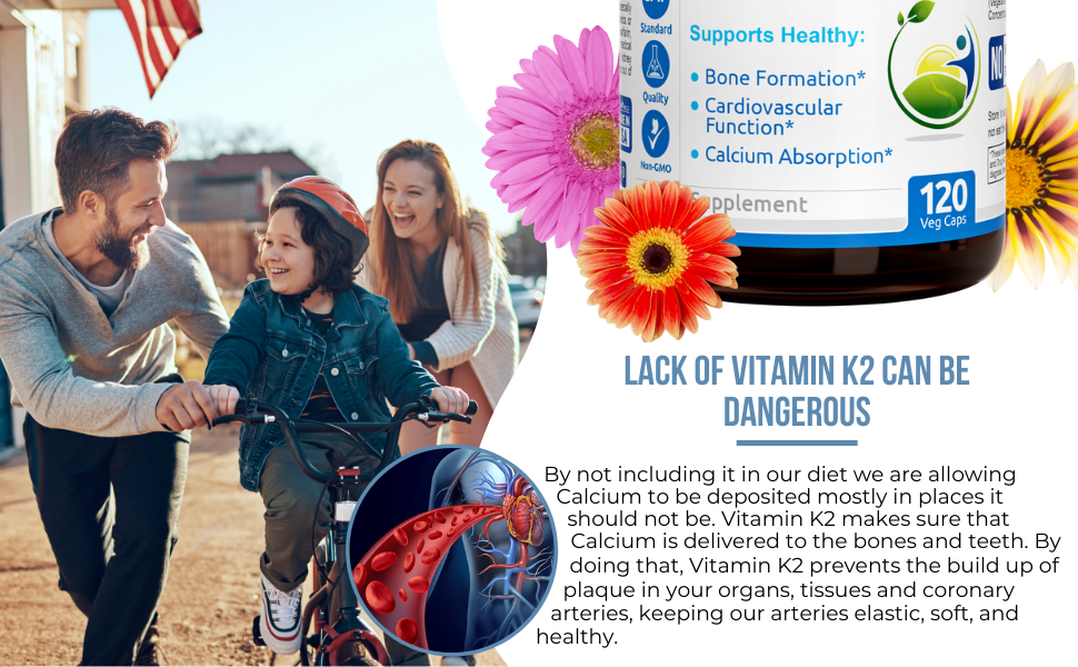 all natural vitamin d3 and plant based mk7 helps support cardiovascular system
