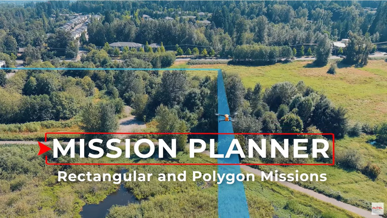 Autel EVO II Mission Planner Rectangular and Polygon Missions