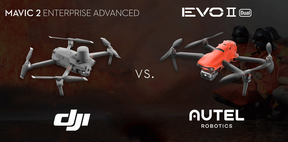 Autel EVO II Dual 640T Drone VS DJI Mavic 2