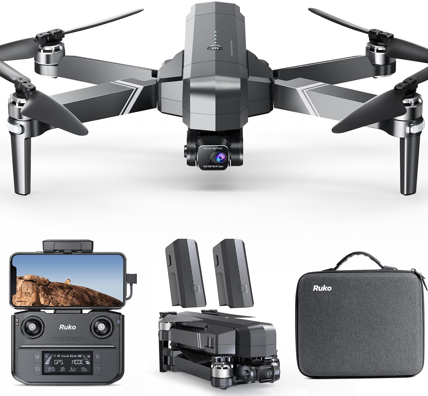 Ruko F11GIM2 Drones with 4K Camera for Adults