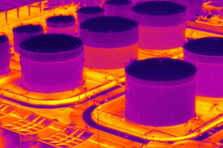 thermal drone for petrochemical industry