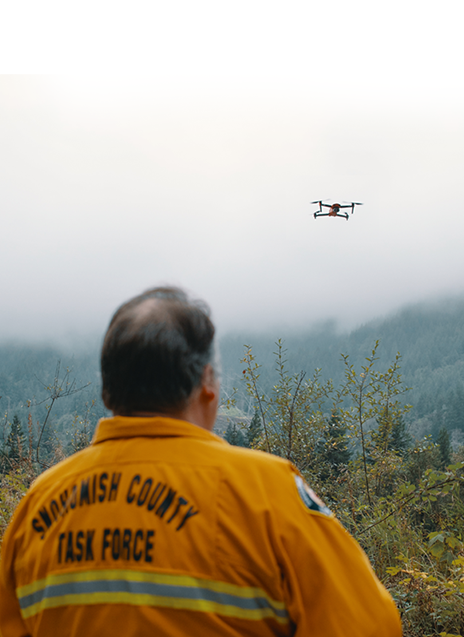 Thermal camera drone for forest fire