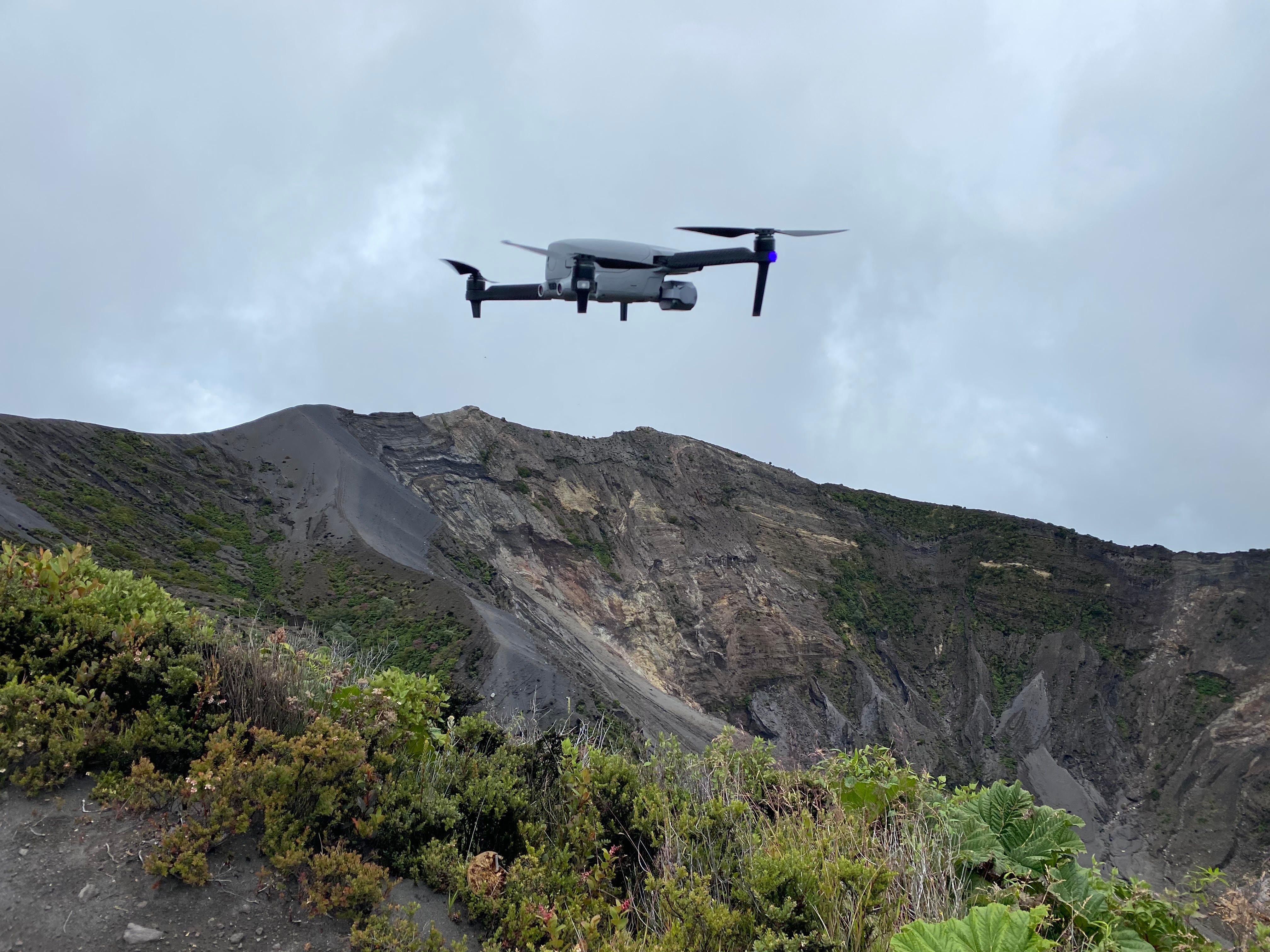 drones be used to study volcanoes