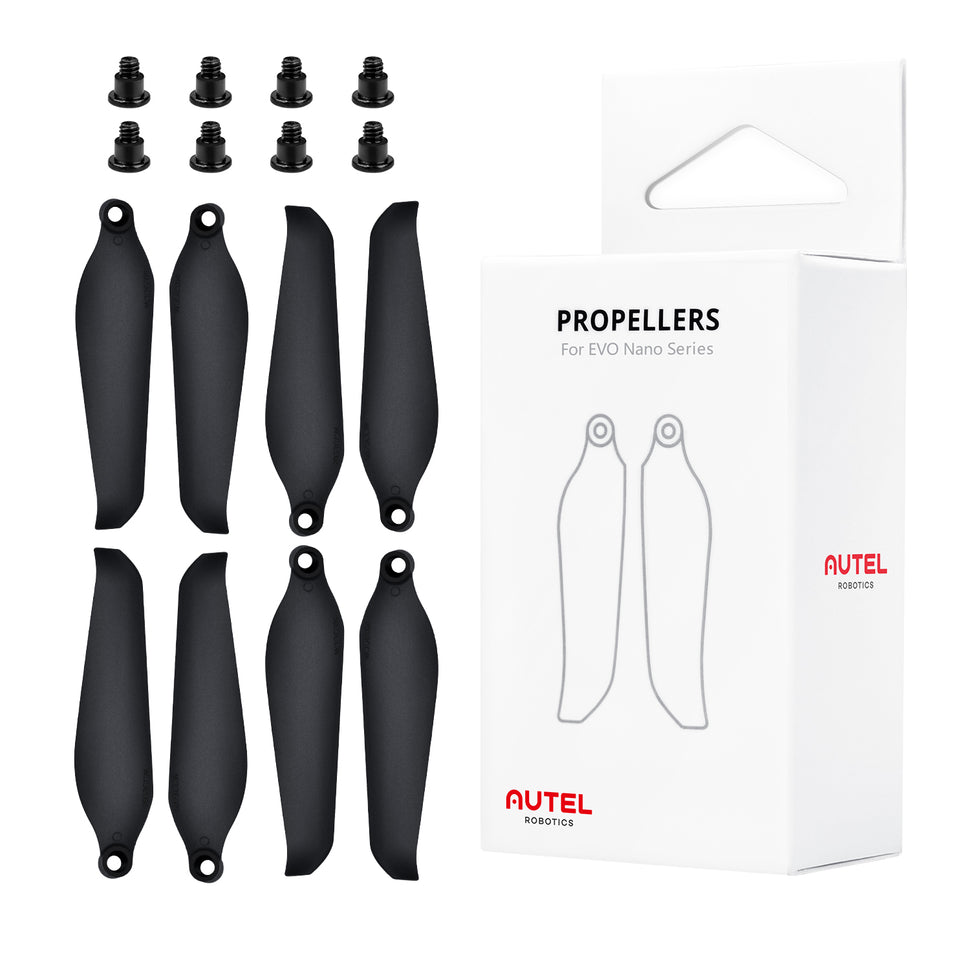 Autel Robotics EVO Nano Series Propellers Package List includes 8pcs EVO Nano Propellers and 12 screws