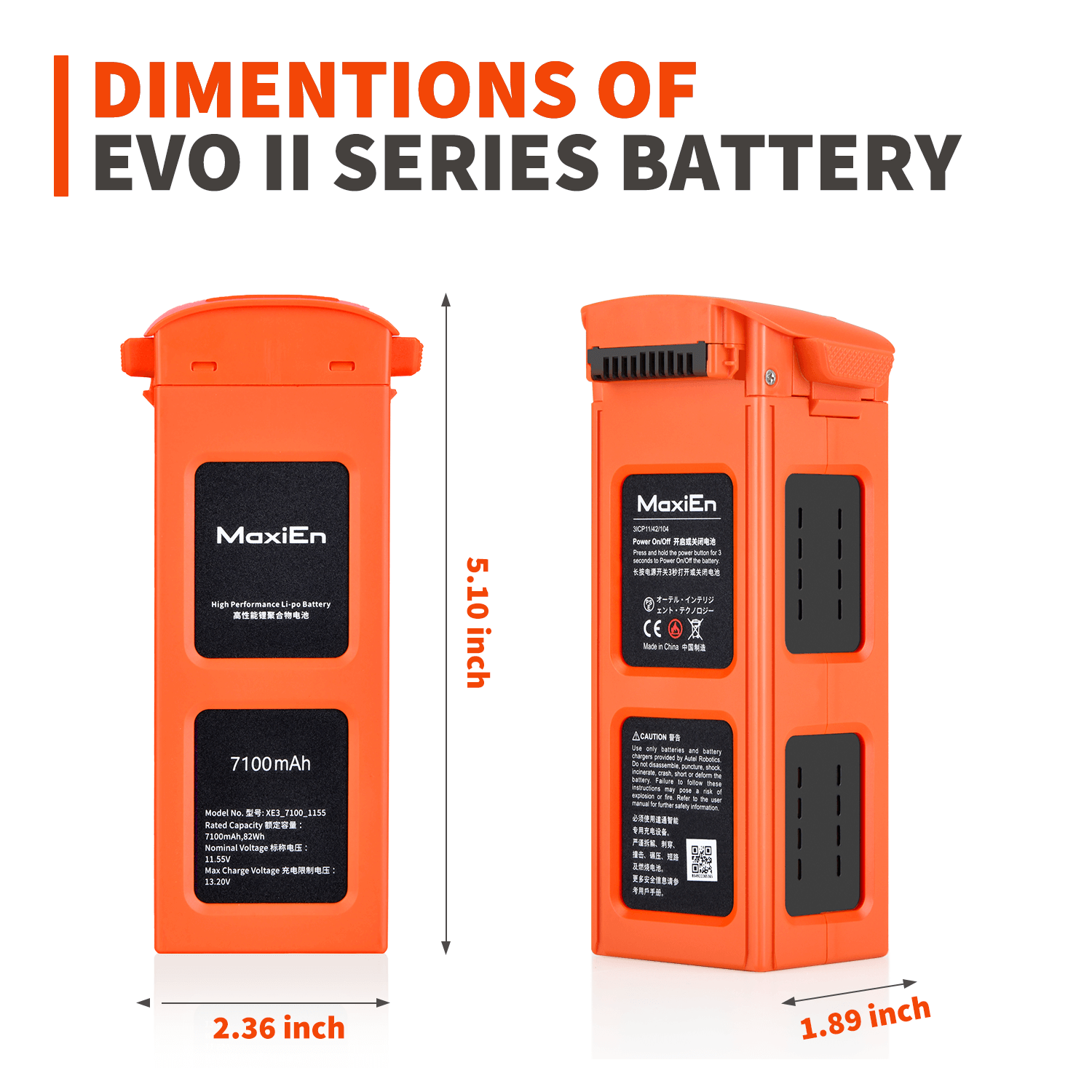 autel evo ii battery