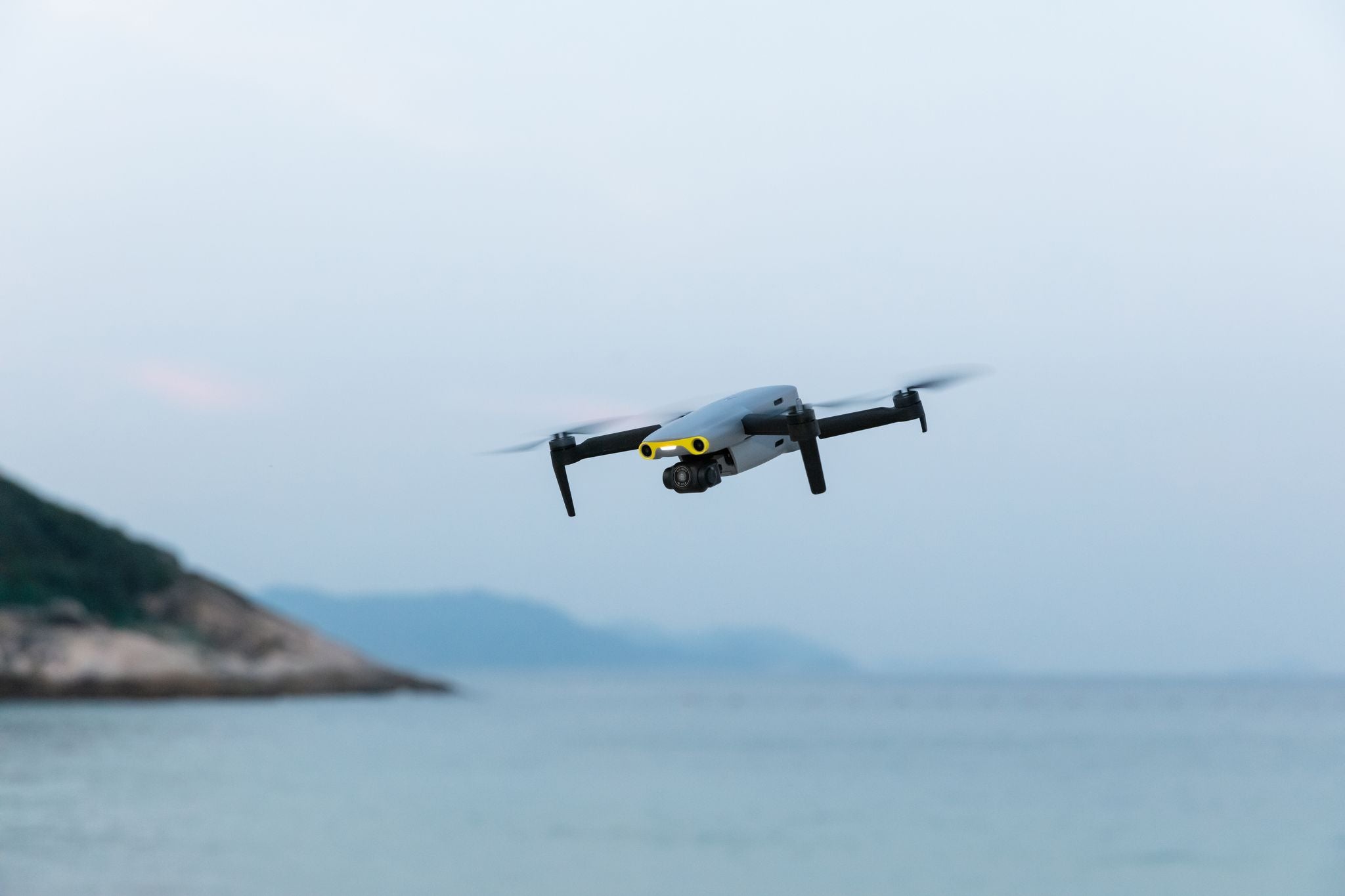 Drones Fly Over Water