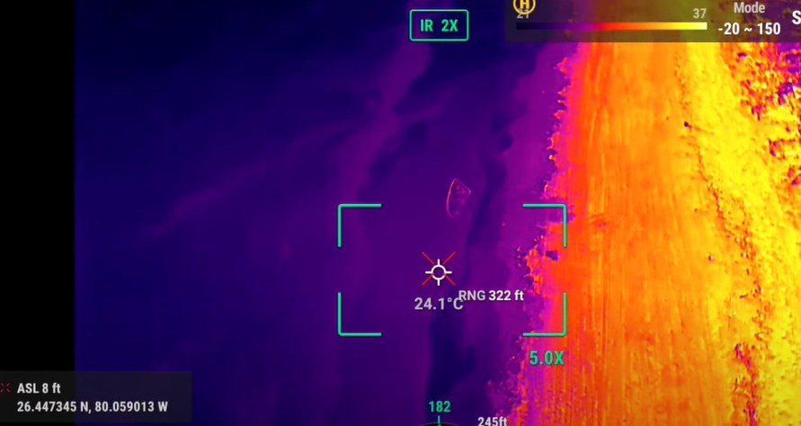 Autel MAX 4T Infrared Screen Ranging Kitesurfer