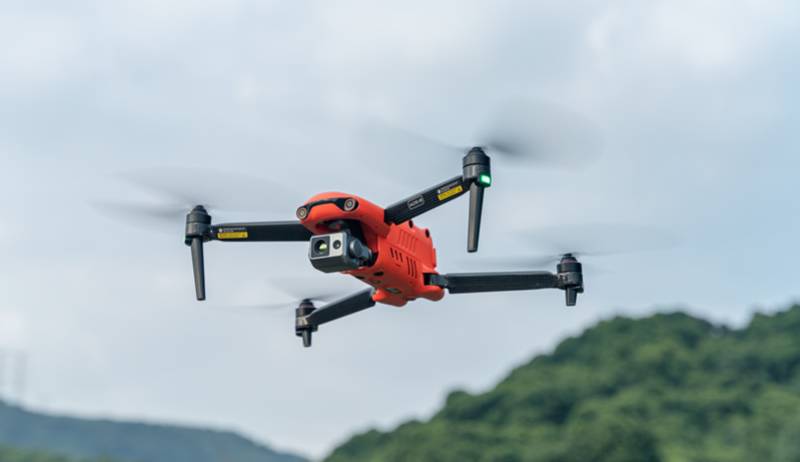 Drone Flying near powerlines