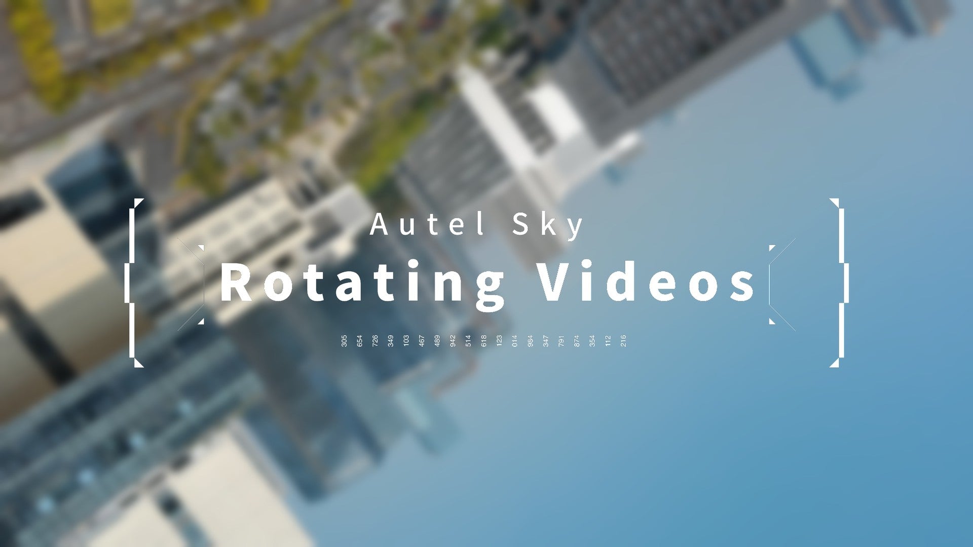 Autel drone Rotating Video