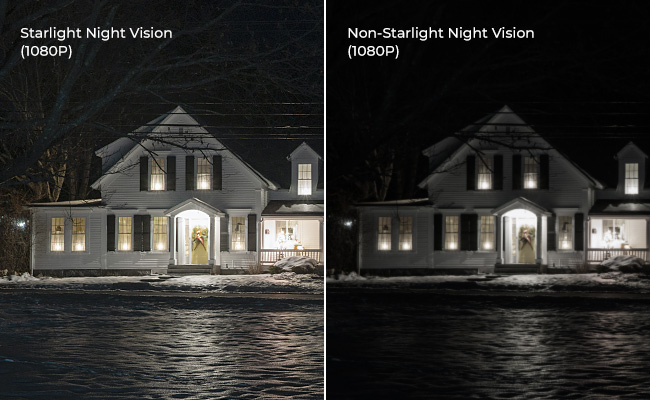 Starlight night vision comparison chart