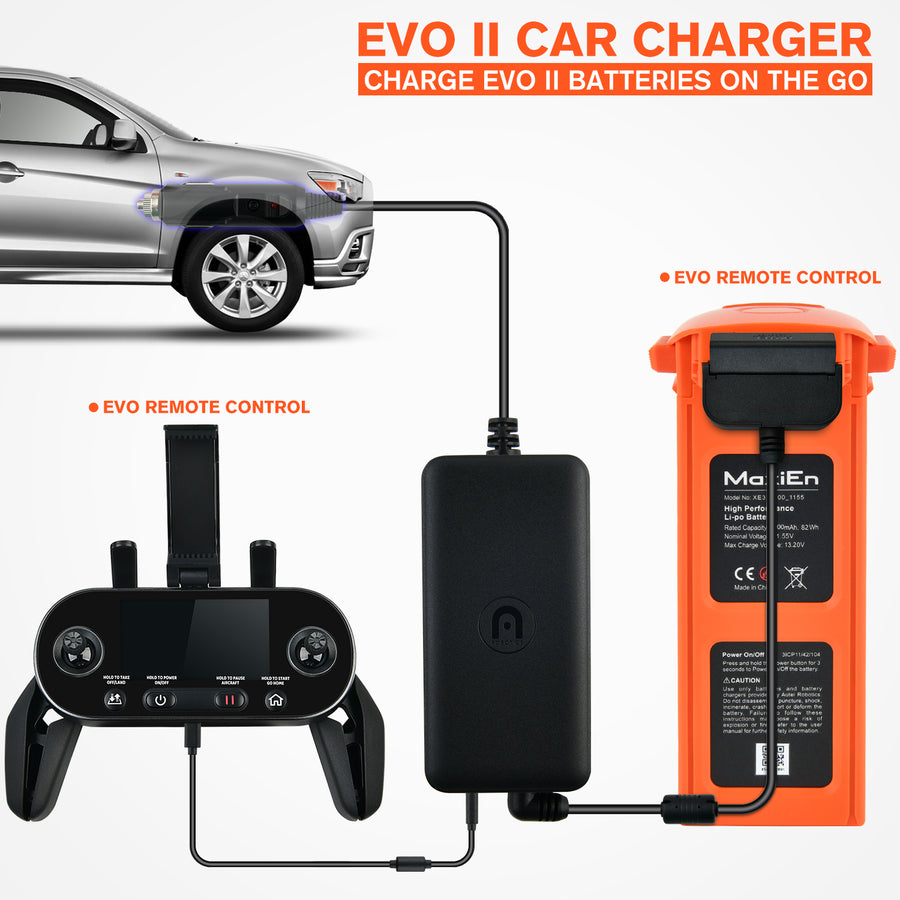 Autel EVO II Car Charger For EVO II Battery and Remote Controller