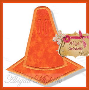 AM Traffic Cone Banner Add On - 4 Sizes | Embroidery Designer Mall