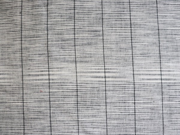 black and white striped handloom cotton fabric for dressmaking and shirtmaking