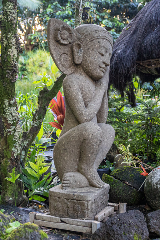 Sitting Frog Garden Statue — Indo Pacific Emporium