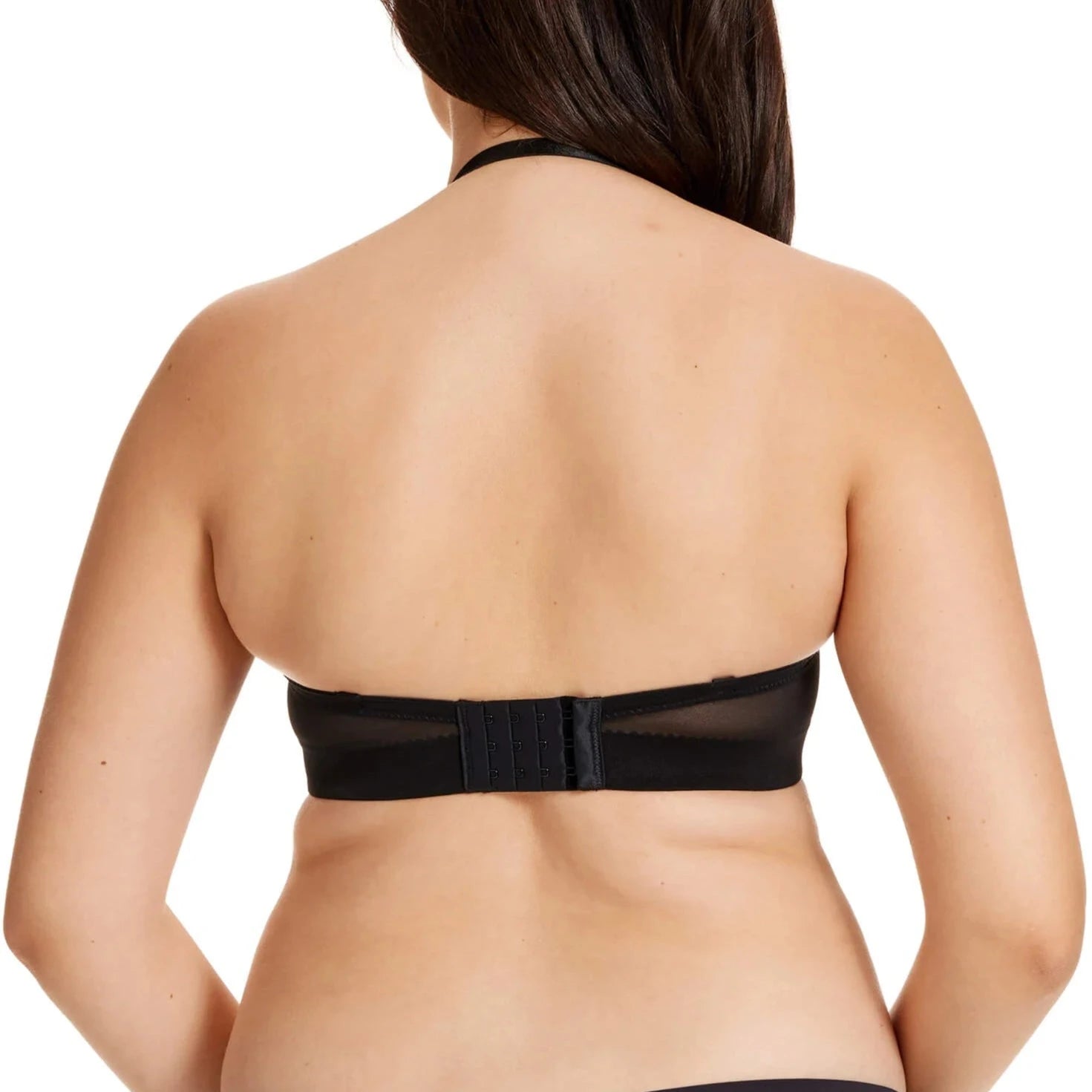 SPANX 989 Black XL Slimplicity Convertible Strapless Slip with straps