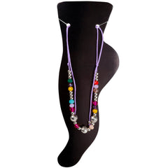 Lilac fabric ankle jewelry 105040008213 | Ninja.fi