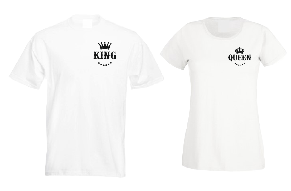 king queen t shirt white