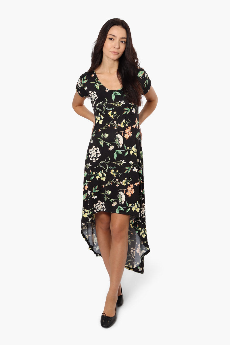 International INC Company Floral High Low Maxi Dress