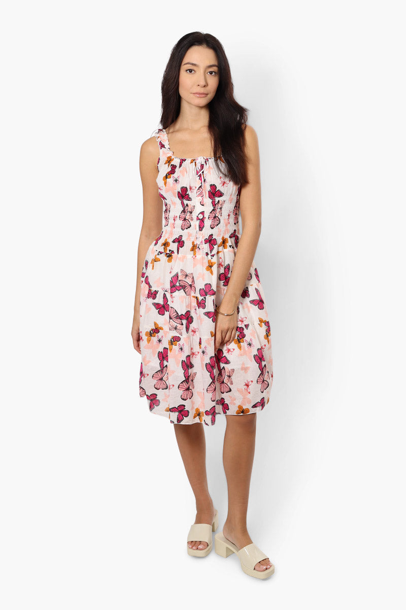 Impress Butterfly Front Button Day Dress