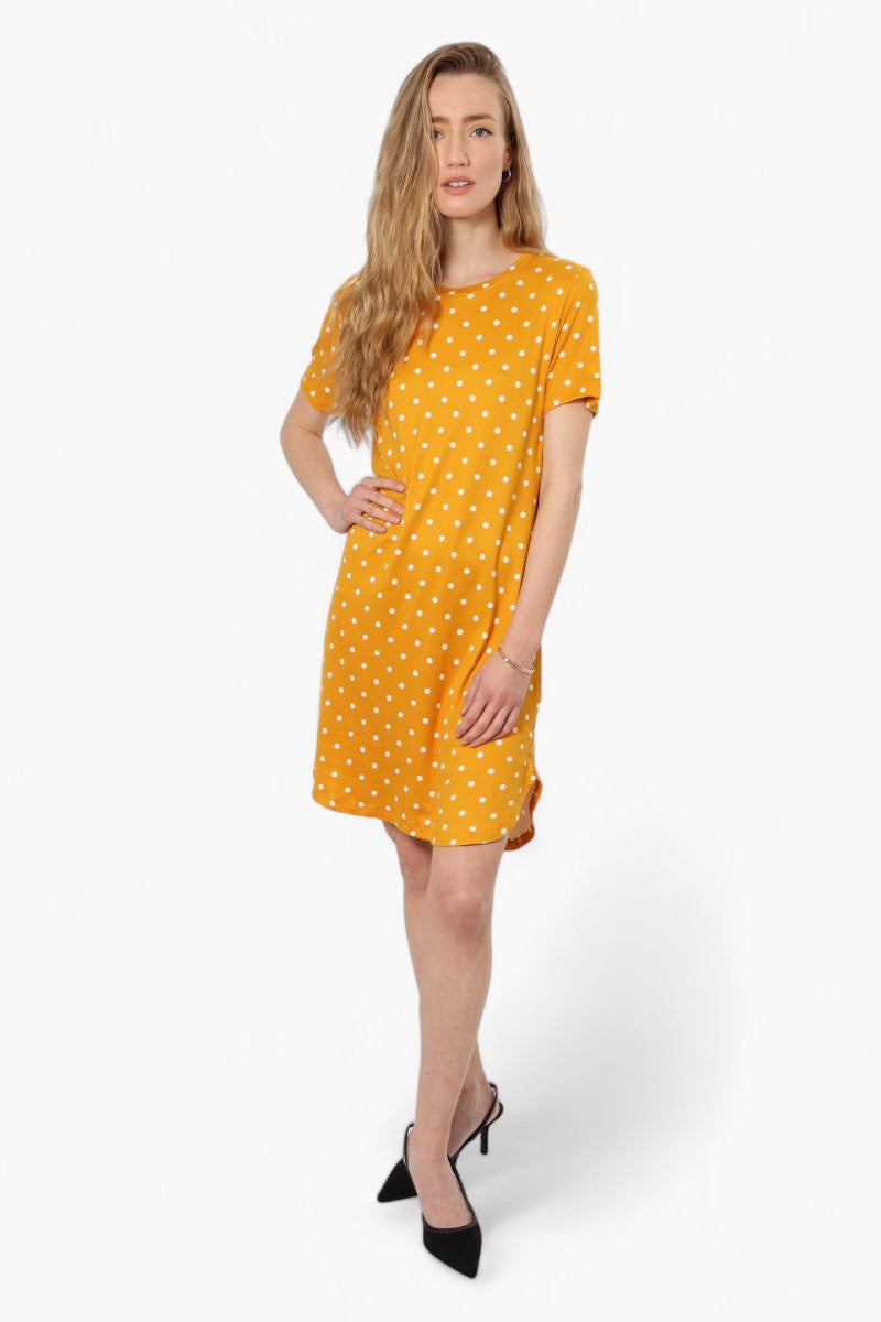 International INC Company Polka Dot Short Sleeve Day Dress