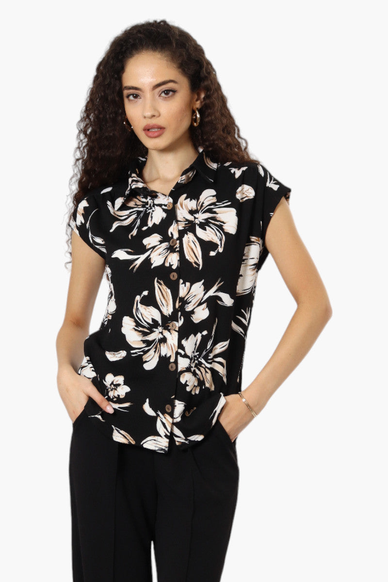 Impress Floral Short Sleeve Button Down Shirt