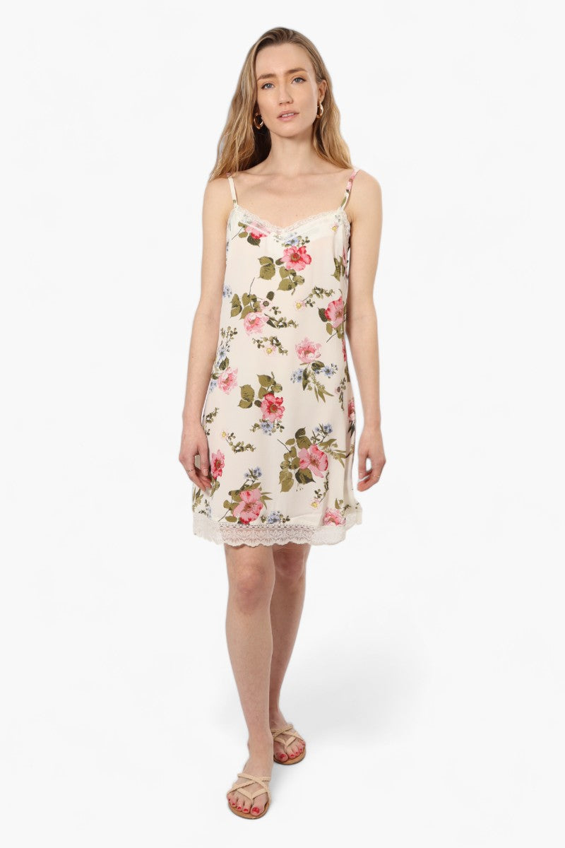 New Look Floral Lace Detail Day Dress