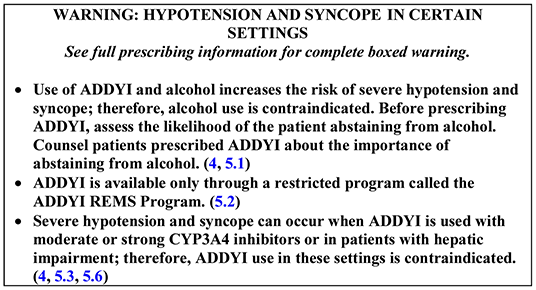 Addyi black box warning