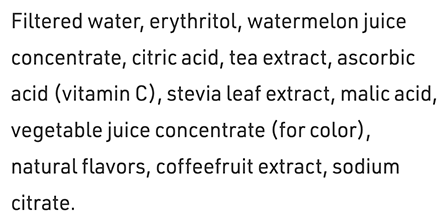 Bai Kula Watermelon ingredients