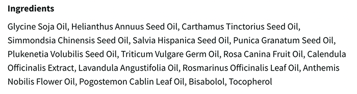 Bio Oil Natural ingredients