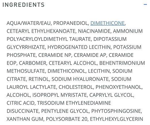 CeraVe Resurfacing Retinol Serum ingredients