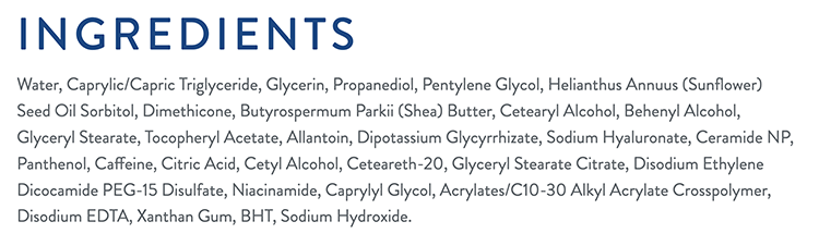 Cetaphil moisturizer ingredients