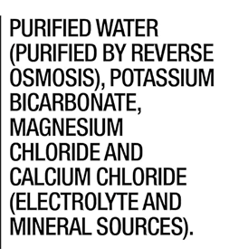 Core Water Hydration ingredients