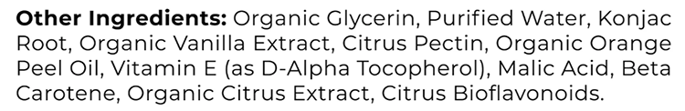 Cymbiotika Liposomal Vitamin C inactive ingredients