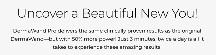DermaWand Pro health claim
