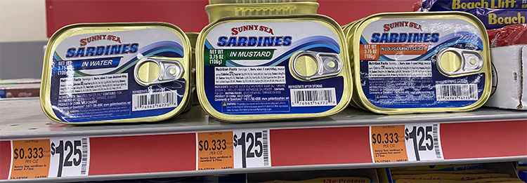 Family Dollar sardines