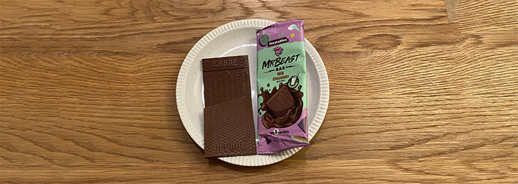 How much sugar is in MrBeast chocolate bars?