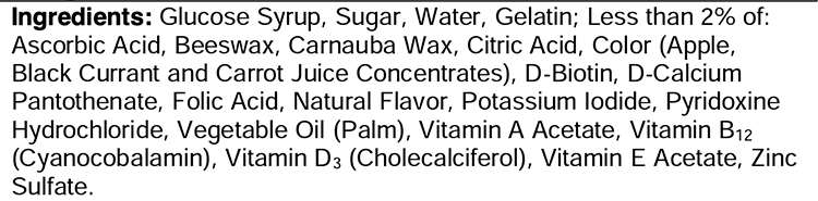 Flintstones Gummy Vitamins ingredients