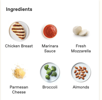 Freshly Chicken Parm ingredients list