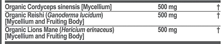 Genius Mushrooms active ingredients