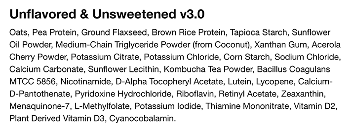 Huel Powder v3.0 ingredients updated