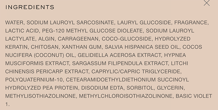 Kristin Ess Purple Shampoo ingredients