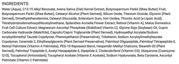 LifeCell ingredients
