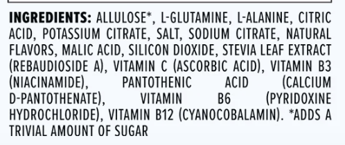 Liquid IV Sugar-Free White Peach flavor ingredients