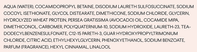 Monday Smooth Shampoo updated ingredients