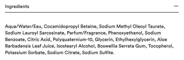 Nioxin Scalp Relief Cleanser ingredients