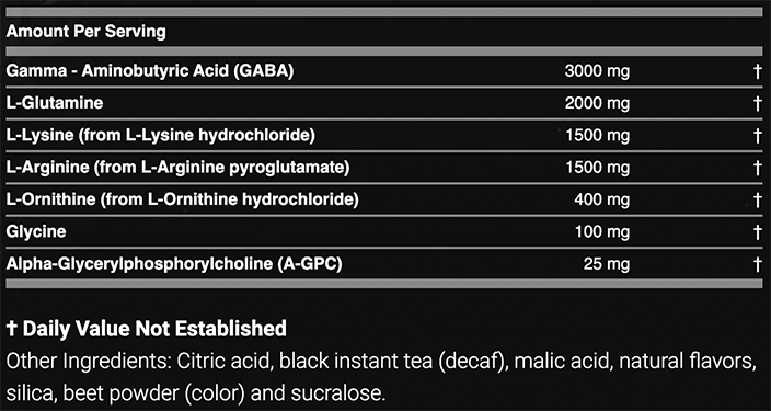 Nugenix GH-Boost ingredients