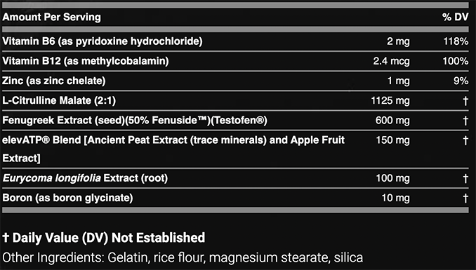 Nugenix Total-T ingredients